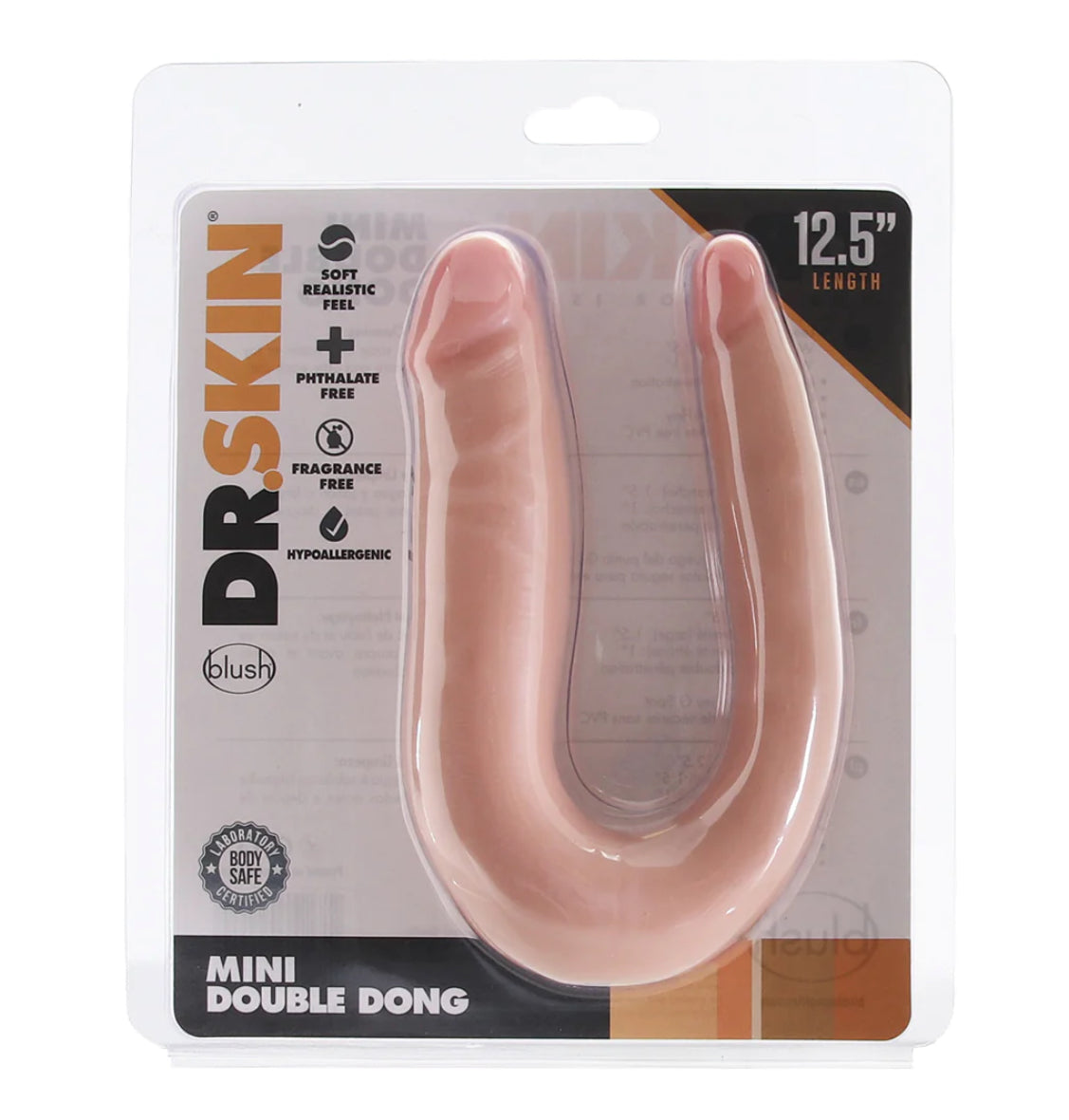 Dr. Skin Mini 12 Inch Double Dildo in Vanilla