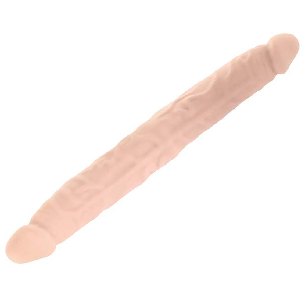 RealRock 14 Inch Double Dildo in White