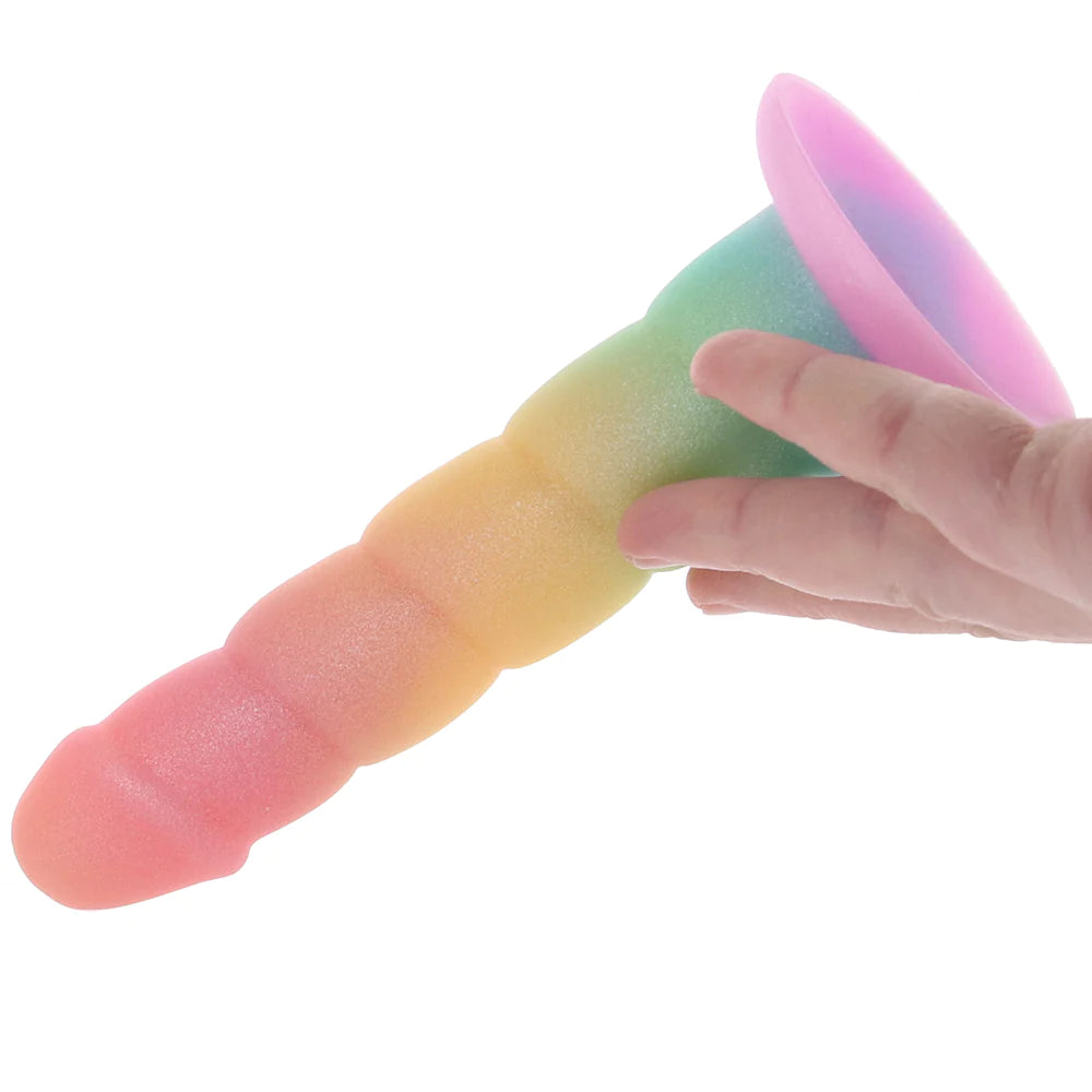 Simply Sweet Swirl Rainbow Dildo