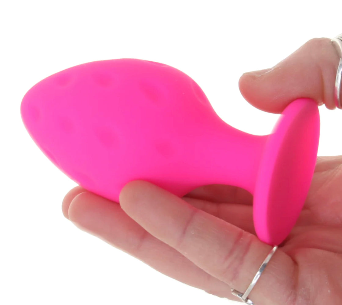 Cheeky Pink Textured Butt Plug Set