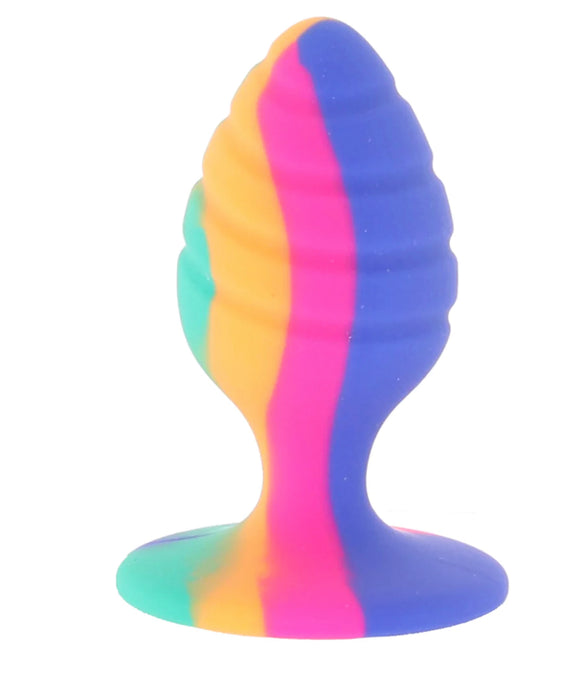 Cheeky Medium Swirl Tie-Dye Butt Plug