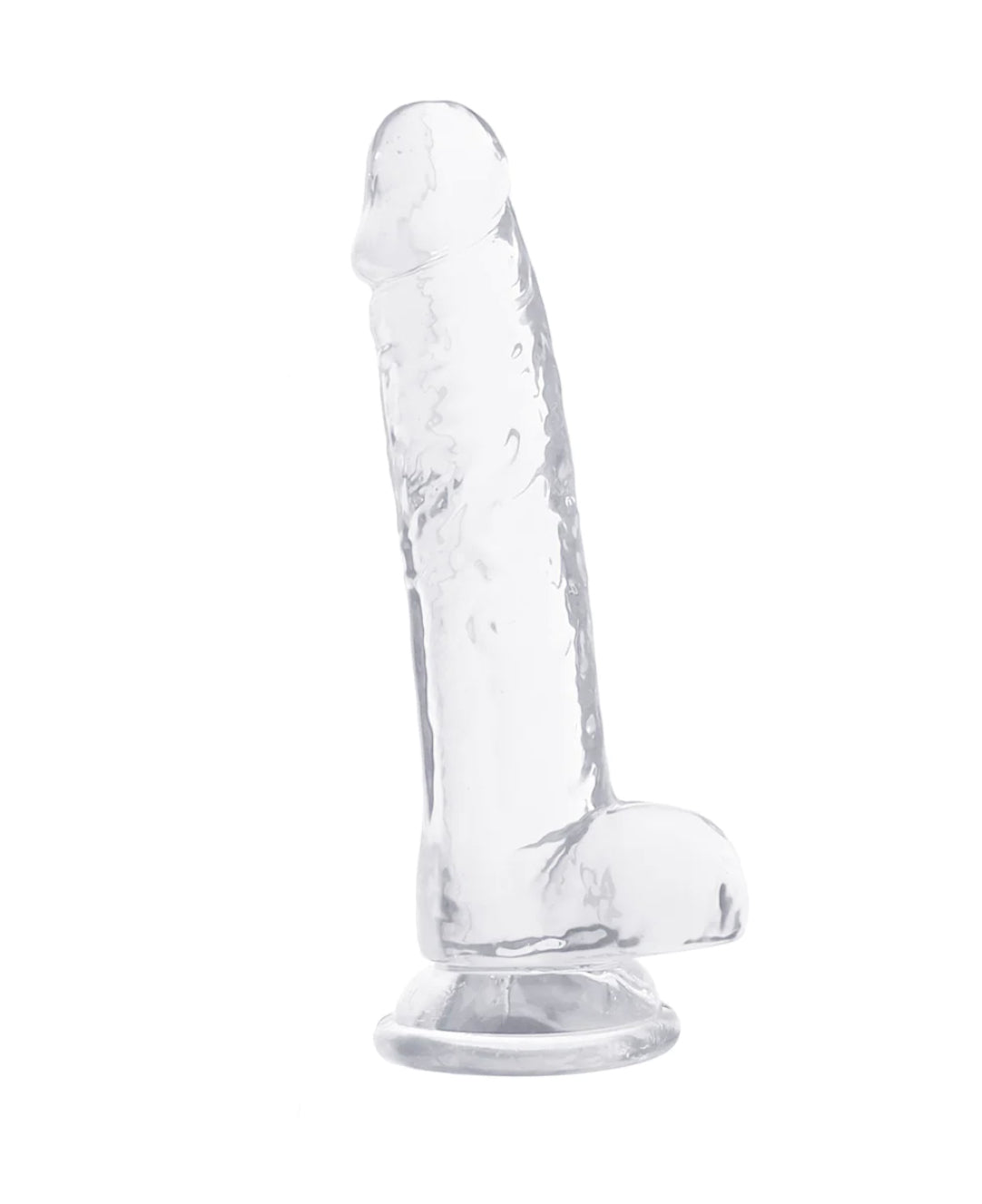 Naturally Yours 7 Inch Crystalline Dildo in Clear