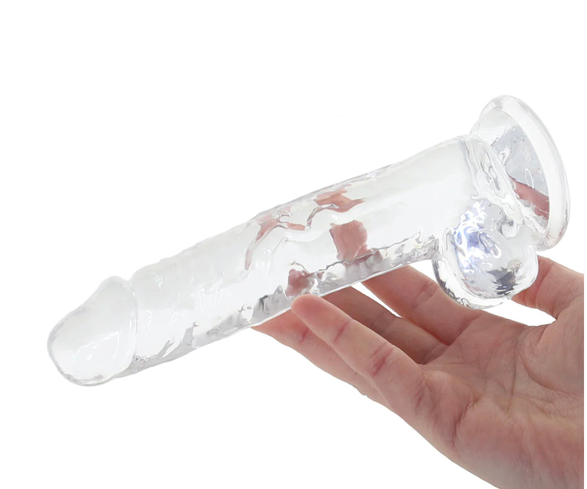 Naturally Yours 7 Inch Crystalline Dildo in Clear