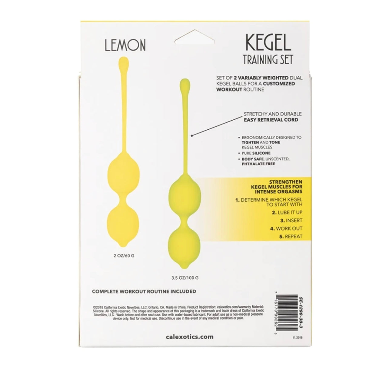 Kegel Training Set-Lemon