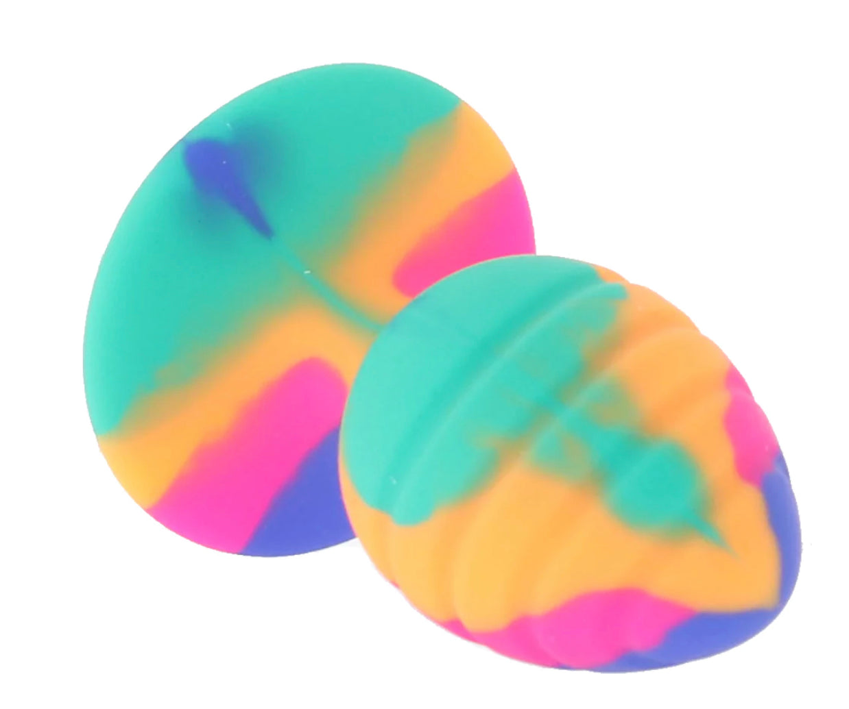 Cheeky Medium Swirl Tie-Dye Butt Plug