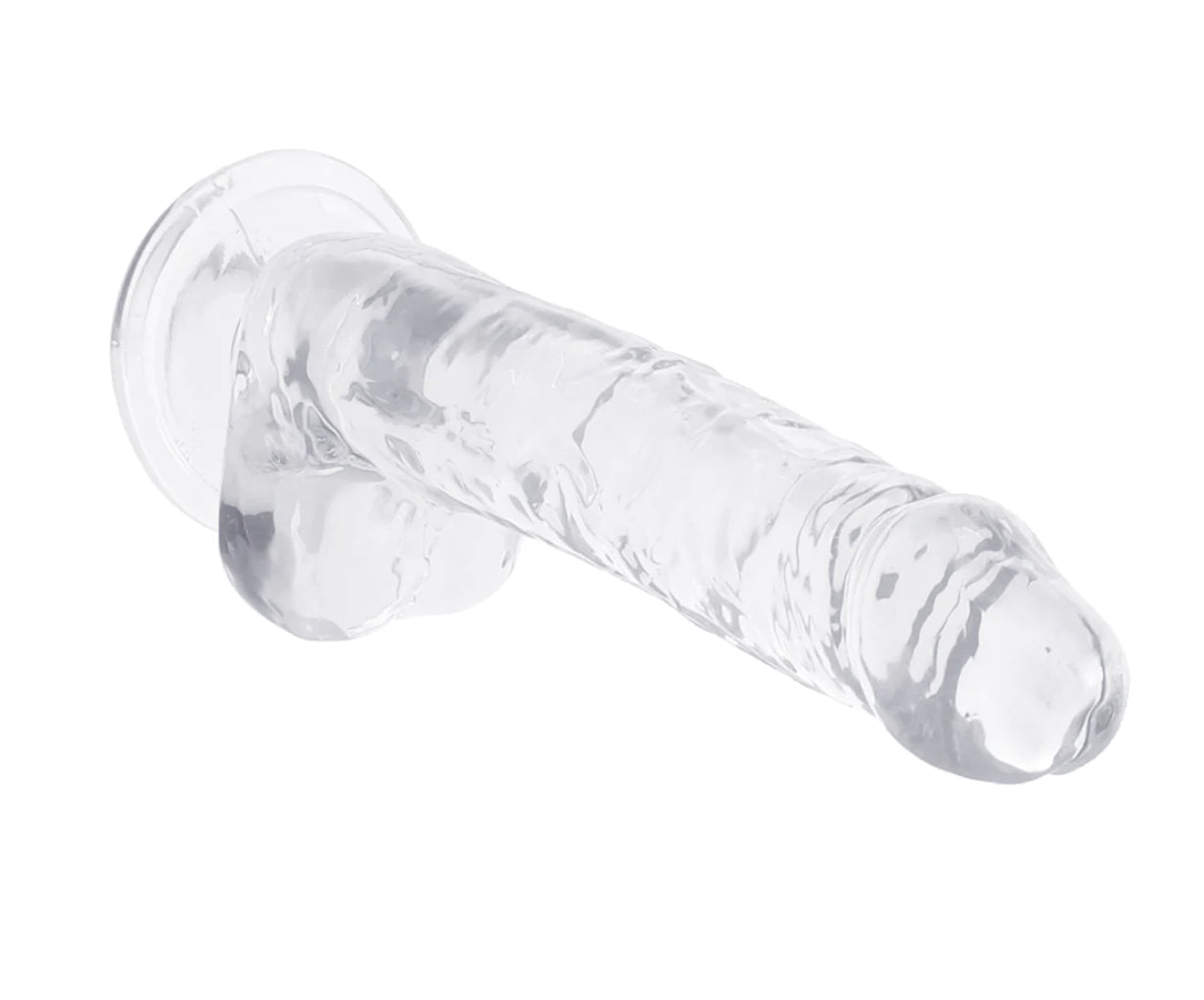 Naturally Yours 7 Inch Crystalline Dildo in Clear