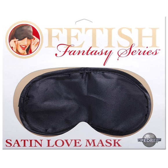 Satin Love Mask- Black