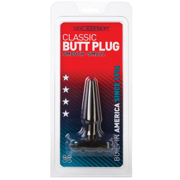 Classic Butt Plug Smooth- Black