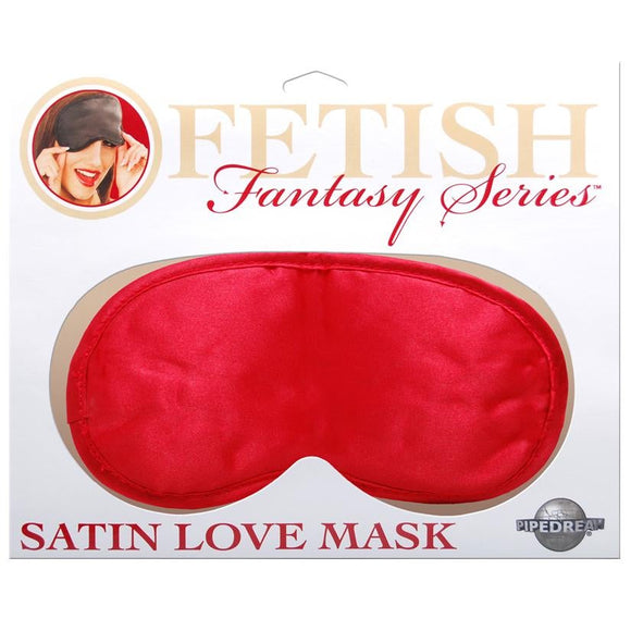 Satin Love Mask- Red