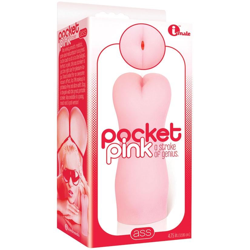 The 9's Pocket Pink Mini Masturbator-Ass