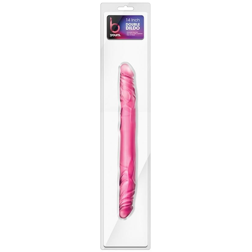 B Yours 14" Double Dildo - Pink