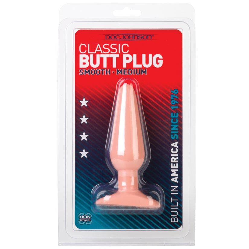 Classic Butt Plug Smooth- White