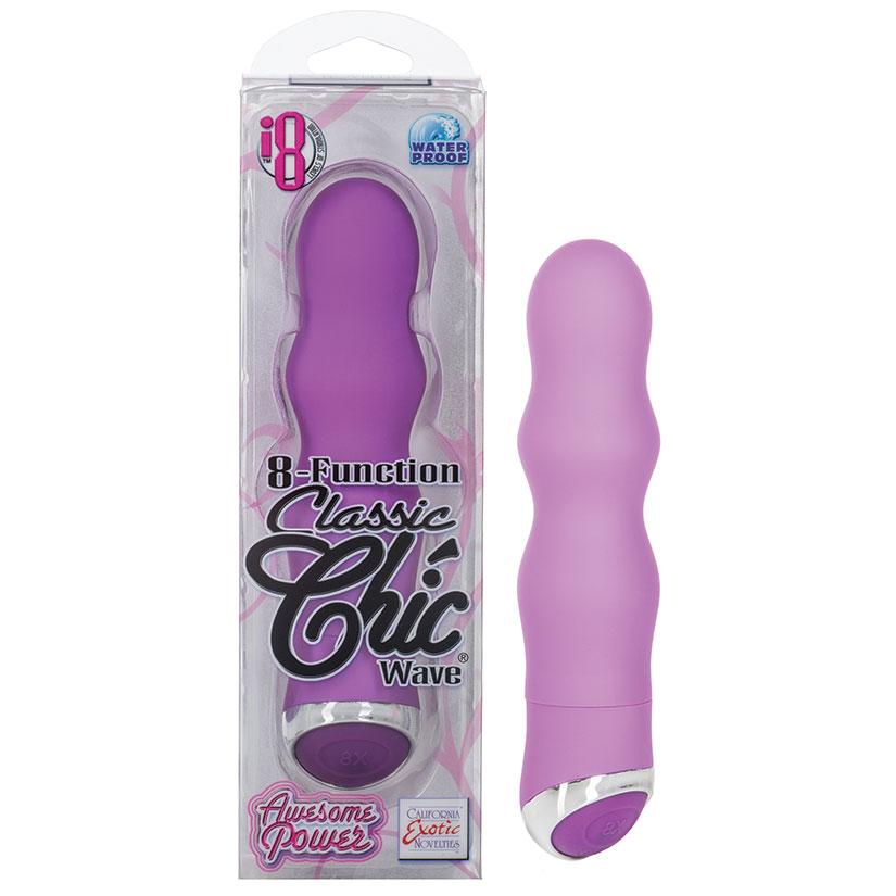 8-Function Classic Chic Wave-Purple 4.25"
