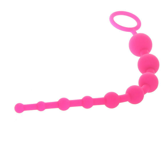 All About Anal Seamless Anal Beads in Pink