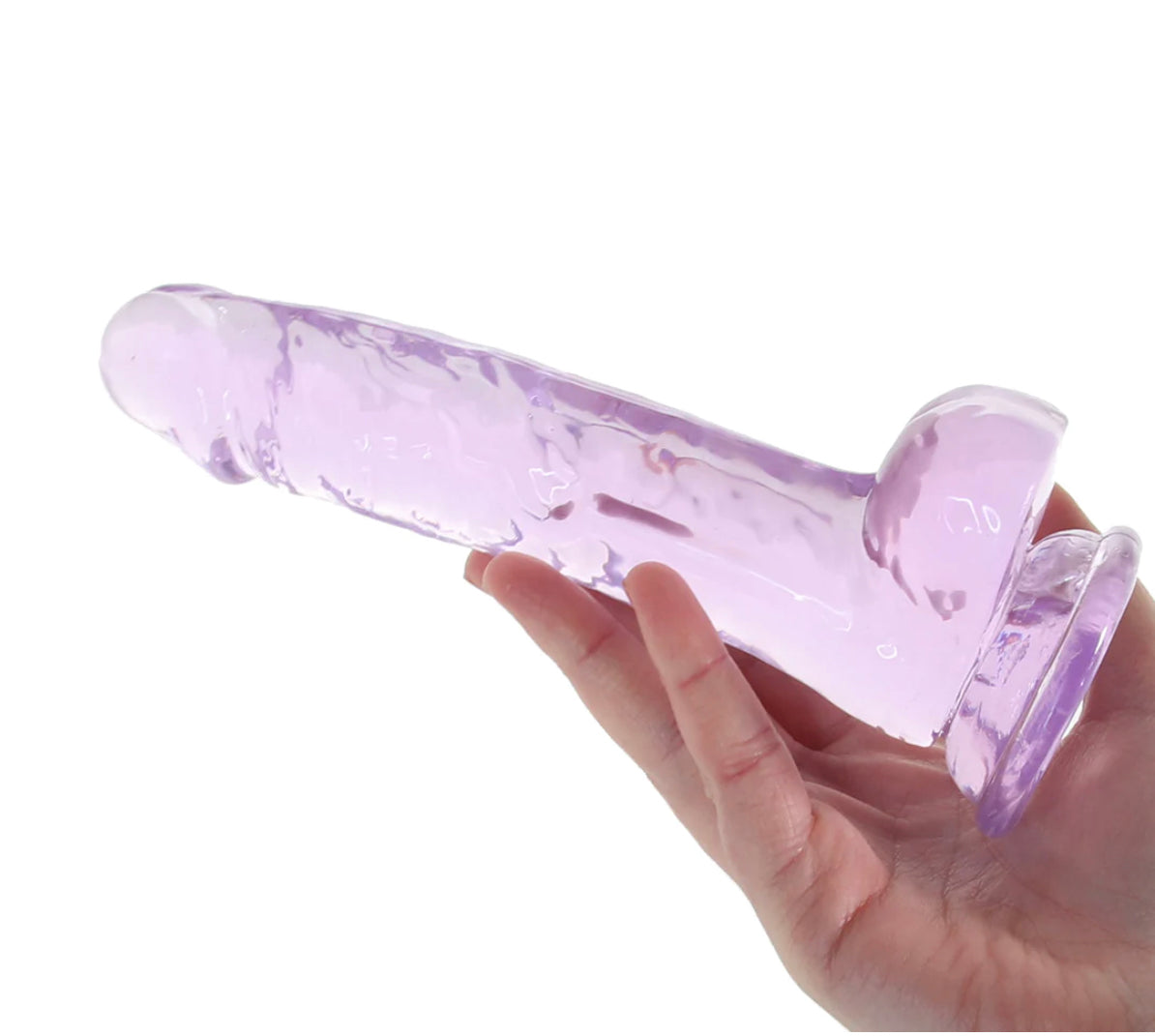 Naturally Yours 7 Inch Crystalline Dildo in Amethyst