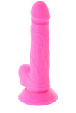 Pop Peckers 6.5 Inch Ballsy Dildo in Pink