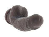 Dr. Skin Plus 7 Inch Girthy Poseable Dildo in Chocolate