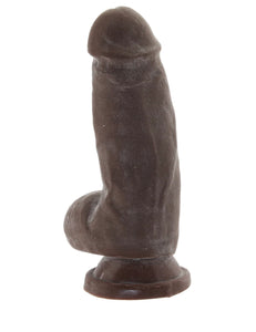 Dr. Skin Plus 7 Inch Girthy Poseable Dildo in Chocolate