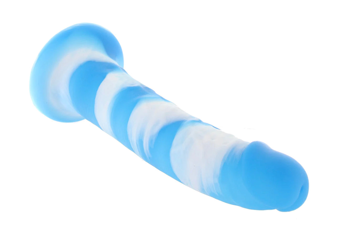 Colours Pleasures Yum Yum 8 Inch Dildo in Blue ns novelties