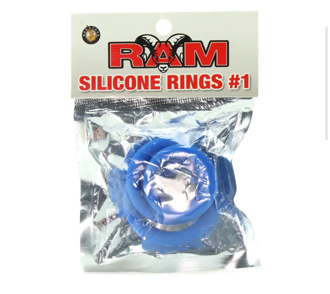 Ram Silicone Cock Rings #1 in Blue