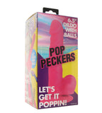 Pop Peckers 6.5 Inch Ballsy Dildo in Pink