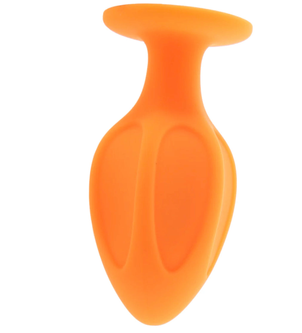 Cheeky Orange Textured Butt Plug Set