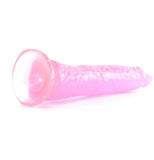 Basix Slim 7 Inch Dildo in Pink