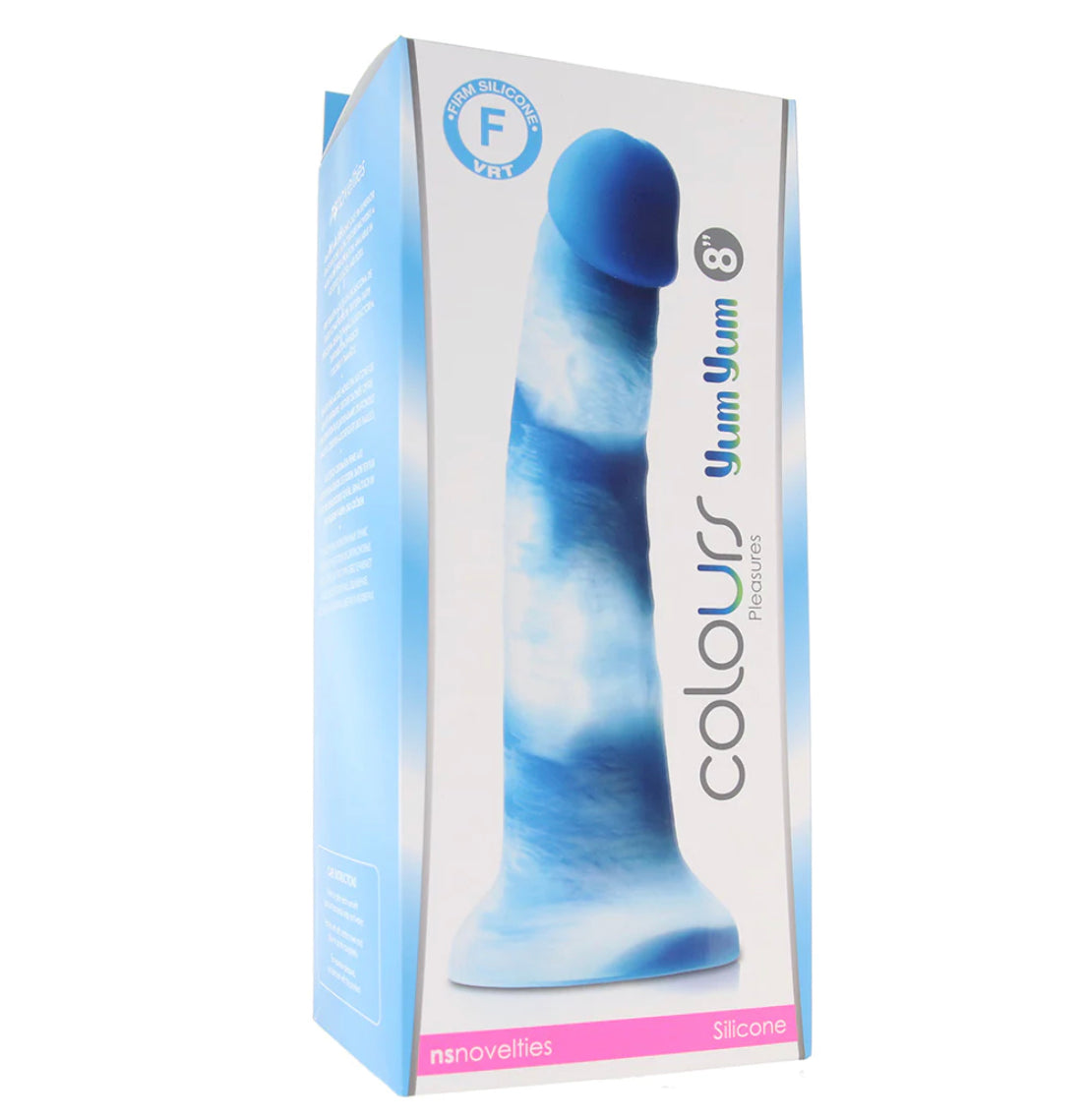 Colours Pleasures Yum Yum 8 Inch Dildo in Blue ns novelties