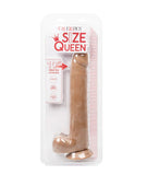 Size Queen 10 Inch Dildo in Brown