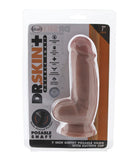 Dr. Skin Plus 7 Inch Girthy Poseable Dildo in Vanilla