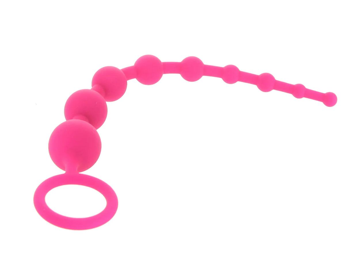 All About Anal Seamless Anal Beads in Pink