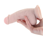 Dr. Skin Plus 7 Inch Girthy Poseable Dildo in Vanilla