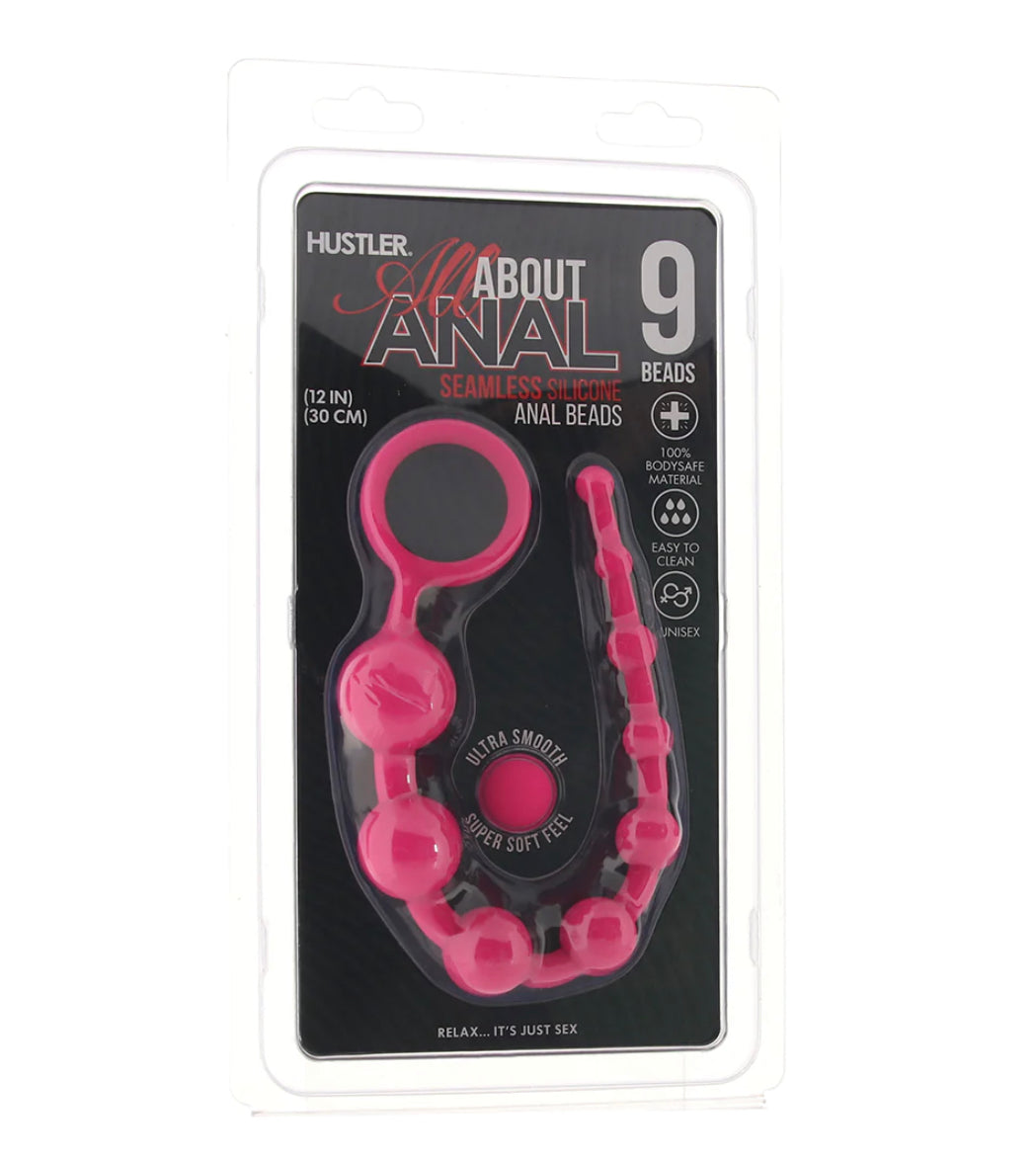 All About Anal Seamless Anal Beads in Pink