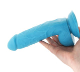 Pop Peckers 8.25 Inch Ballsy Dildo in Blue