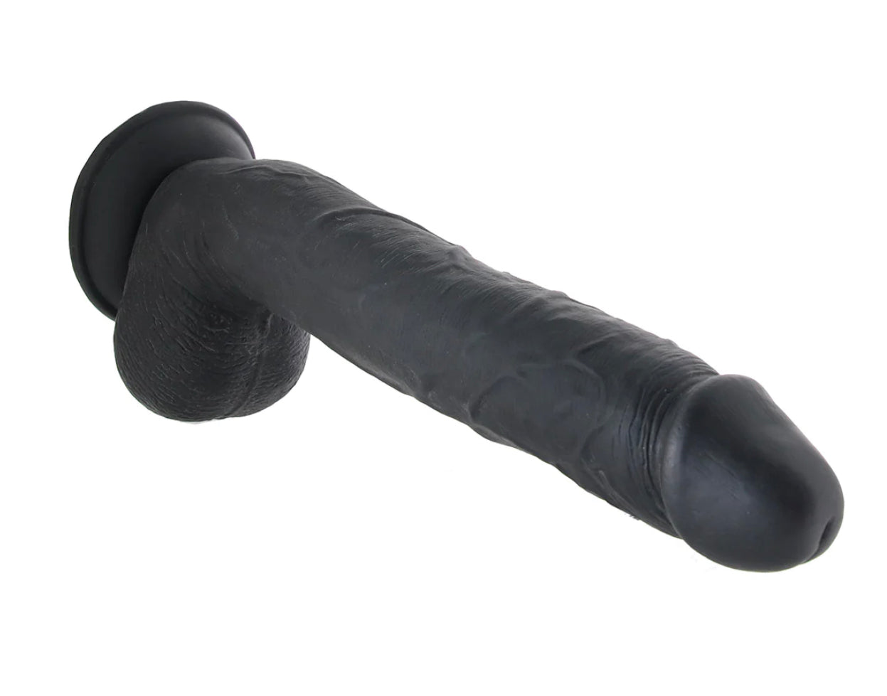 Master Cock Long Logan 10 Inch Ballsy Dildo in Black