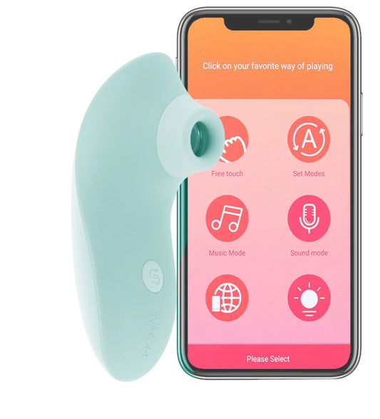 Pulse Lite Neo Suction Stimulator with App in Seafoam Blue