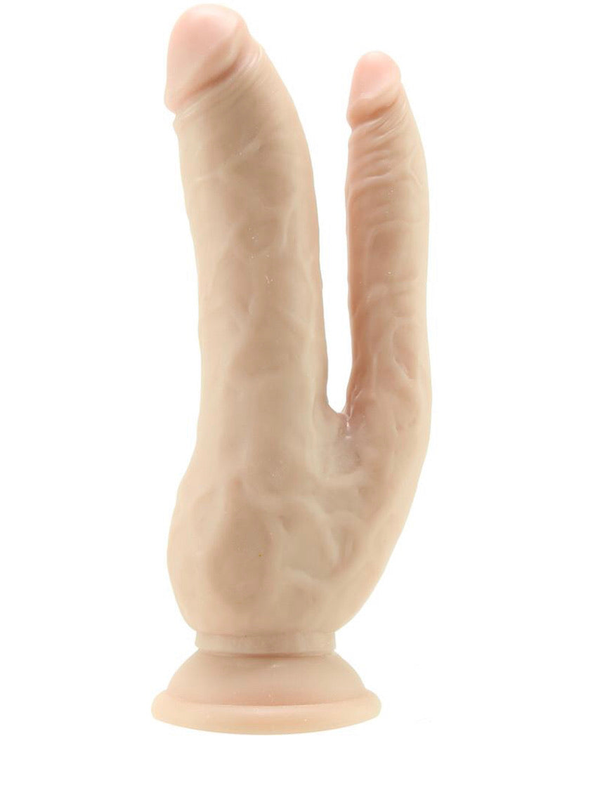 Dr. Skin 8" DP Cock- Beige