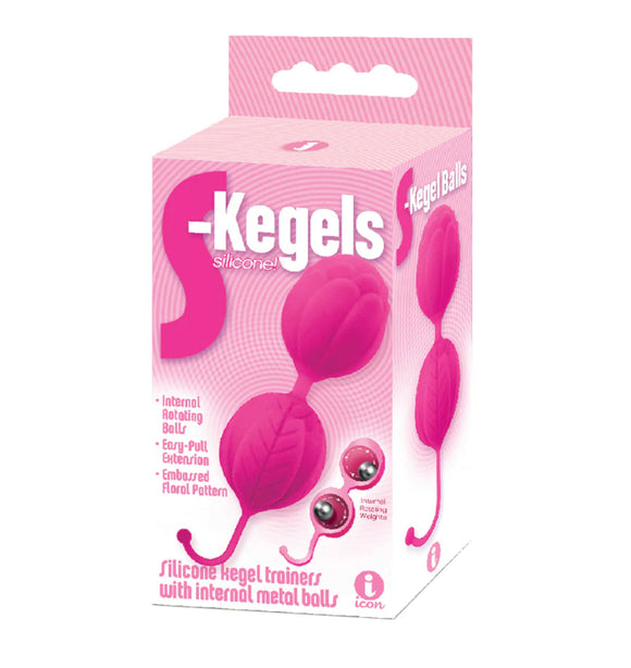 The 9's S Kegels Silicone Kegel Balls-Pink