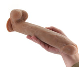 Size Queen 10 Inch Dildo in Brown