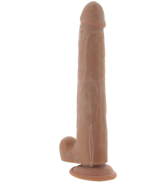 Size Queen 10 Inch Dildo in Brown