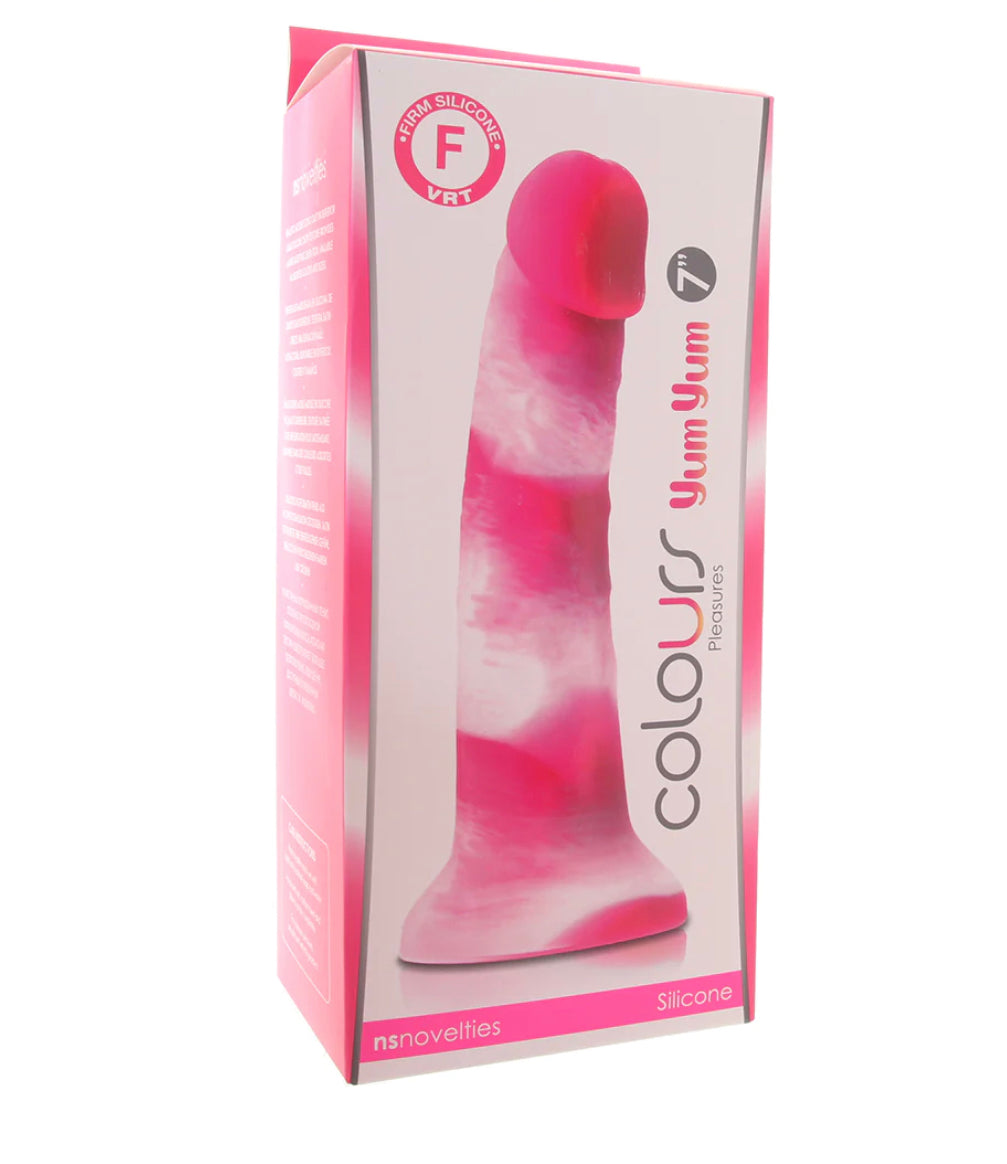 Colours Pleasures Yum Yum 7 Inch Dildo in Pink